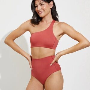 Left On Friday One-Shoulder Bikini Top NWT